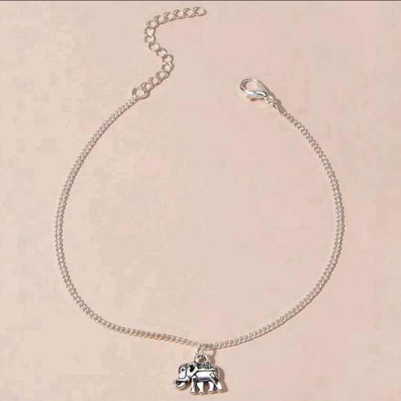 ❗️LAST ONE❗️Silver anklet with elephant charm - Picture 3 of 5